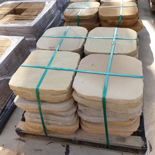 Buff sandstone stepping stones