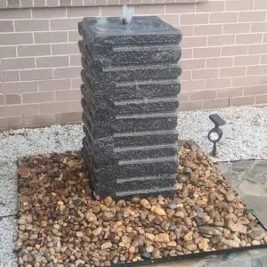 Drilled Granite Water Feature