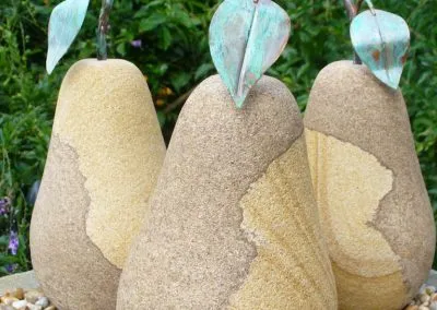 sandstone pear carving