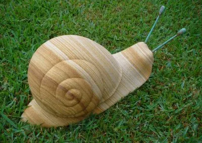 sandstone snail carving